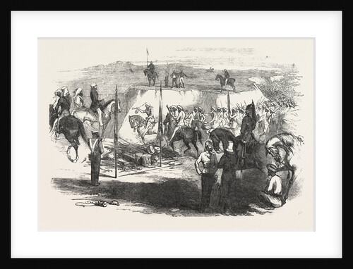 The Sikh Cavalry Deliveling Up Their Arms at Rawul Pindee, March 14, 1849 by Anonymous