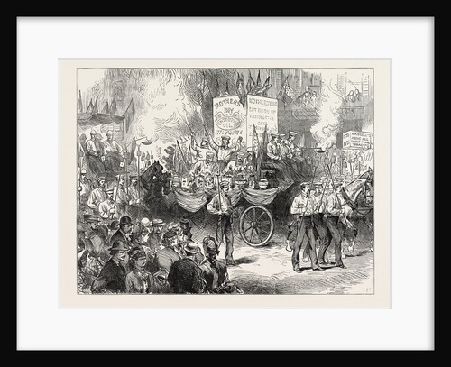 The Centennial Celebration of American Independence: Torchlight Procession in Philadelphia. 4th of July, 1876 by Anonymous