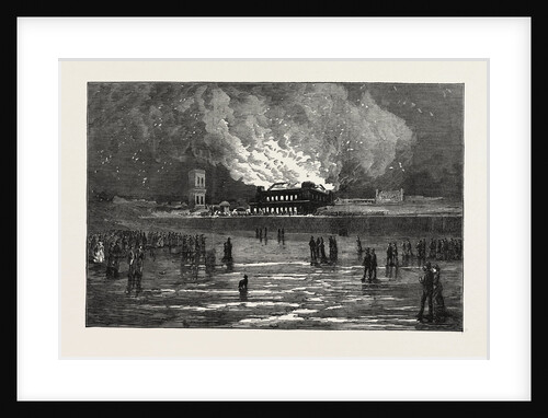 Burning of the Scarborough Spa Saloon by Anonymous