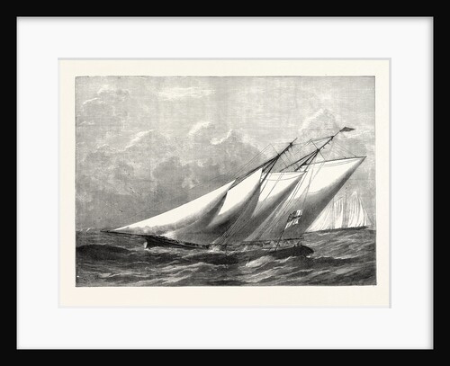 Royal Yacht Squadron Regatta: Race for the Town Cup: The Prince of Wales's Yacht Hildegarde Rounding the Flag-Boat at the Lepe Buoy by Anonymous