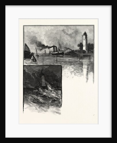 Burlington Canal (Top); Pier End Light (Bottom), Canada by Anonymous