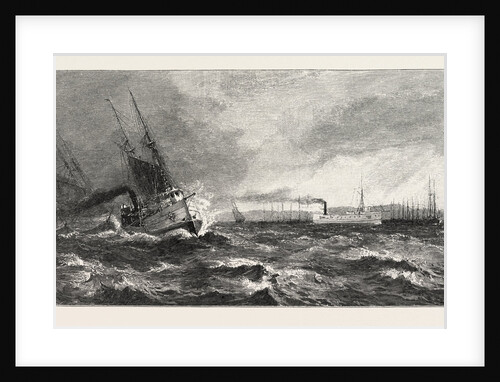 Riding Out a Sou'Wester Under Lee of Long Point, Canada by Anonymous