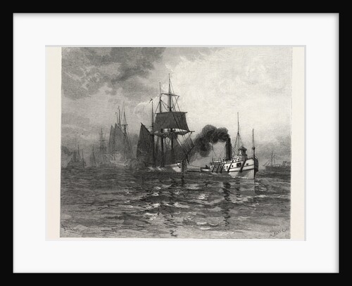 A Tow on Lake St. Clair, Canada by Anonymous