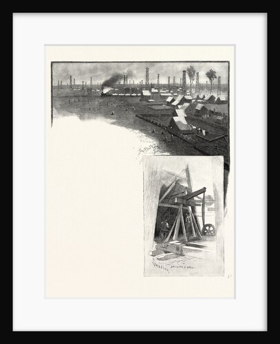 Oil Derricks, Petrolea (Top); Drilling a Well (Bottom), Canada by Anonymous