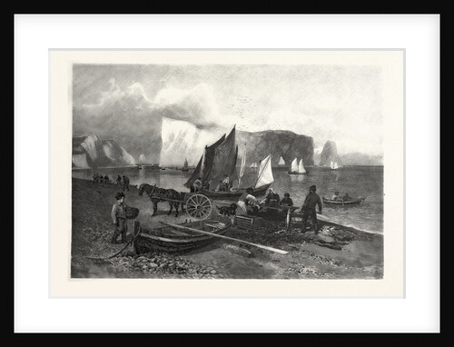 On the Beach at Perce, Canada by Anonymous