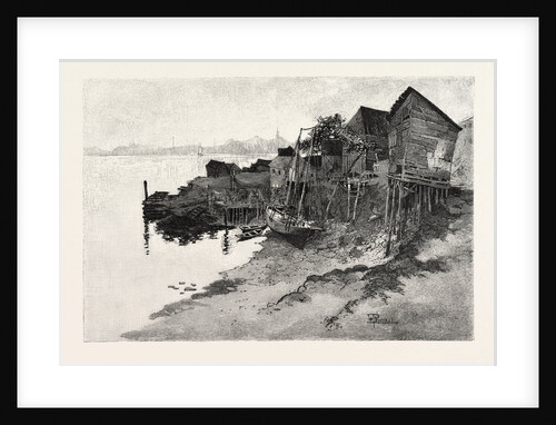 New Brunswick, St. John, Back of Harbour, Low Tide, Canada by Anonymous