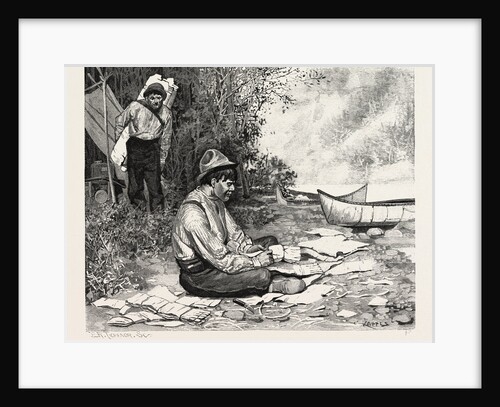 Indians Making Torches, Canada by Anonymous