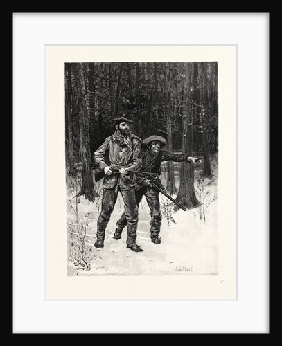Nova Scotia, There He is! the Hunt, Hunting, Canada by Anonymous
