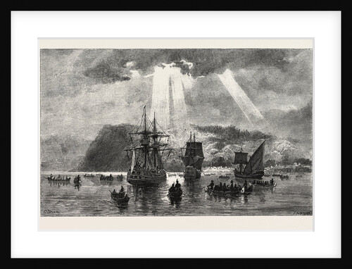 Arrival of Jacques Cartier at Stadacona, Canada by Anonymous
