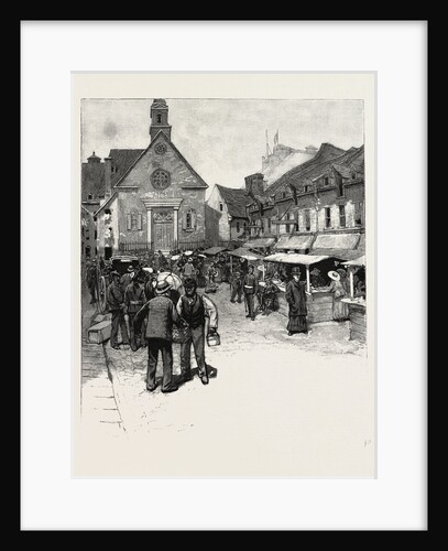 Quebec, Notre Dame Des Victoires, Site of Original City, Canada by Anonymous