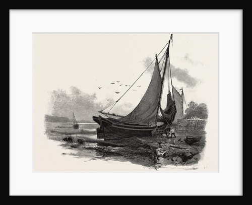 French Canadian Life, Loading a Batteau at Low Tide, Canada by Anonymous