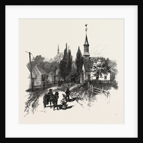French Canadian Life, L'Ange Gardien., Canada by Anonymous