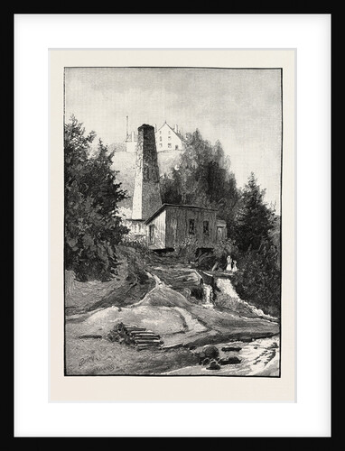 French Canadian Life, Old Chimney and Chateau, Canada by Anonymous