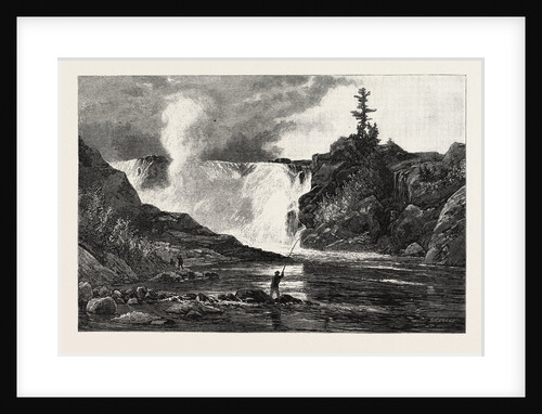 French Canadian Life, Falls of the Chaudiere Near Quebec, Canada by Anonymous