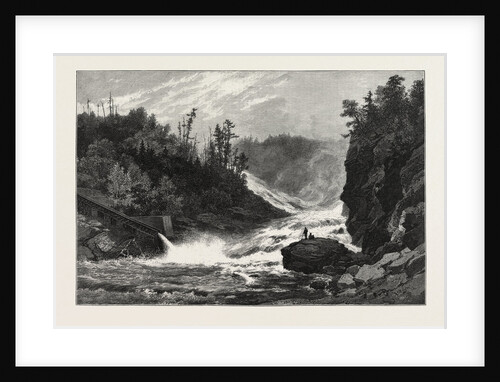 French Canadian Life, Shawenegan Falls, Canada by Anonymous