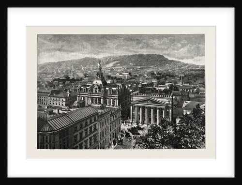 Montreal, from the Towers of Notre Dame, Overlooking the Place D'Armes, Canada by Anonymous