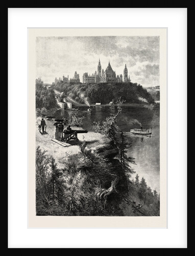 Ottawa, Parliament Buildings, from Major's Hill, Canada by Anonymous