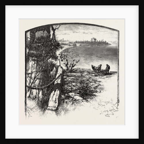 The Upper Ottawa, Timber Boom, Fitzroy Harbour, Canada by Anonymous