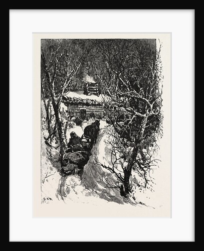 A Jobber's Shanty, Lumbering, Canada by Anonymous