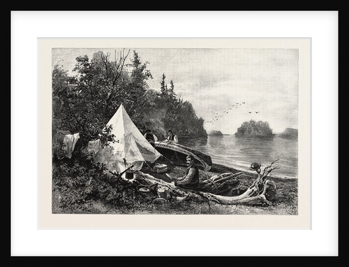 The Upper Lakes, Camp on Victoria Island, Canada by Anonymous