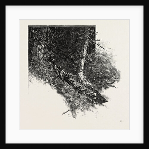 Portaging a Boat, the Practice of Carrying a Water Craft, Canada by Anonymous