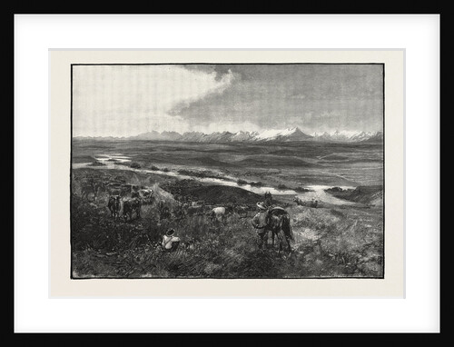 Near Fort Calgarry, Looking Towards the Rocky Mountains, Canada by Anonymous