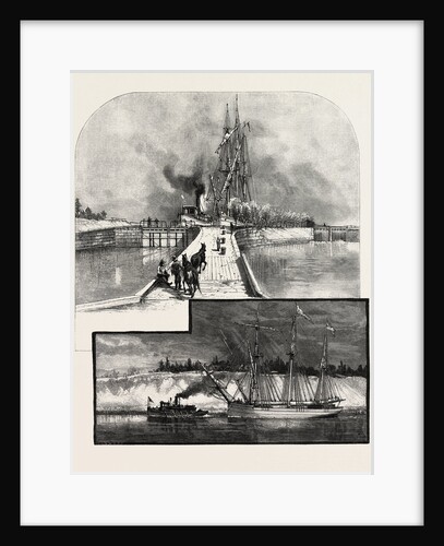 The Deep Cut and Lock No 1, New Welland Canal, Canada by Anonymous
