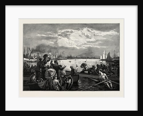 Toronto Harbour, a Sculling Match, Canada by Anonymous