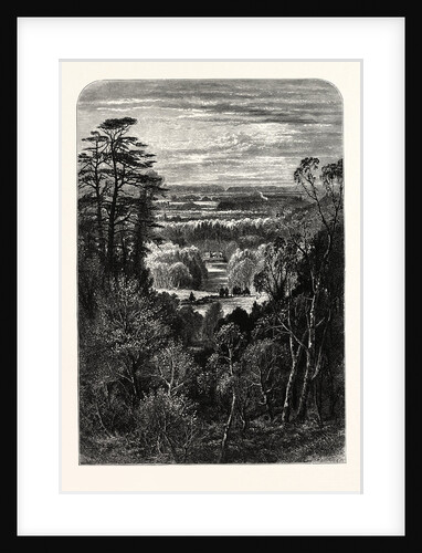 The Fishing Temple, Virginia Water, from the Belvidere. Village Being in the Borough of Runnymede in Surrey by Anonymous