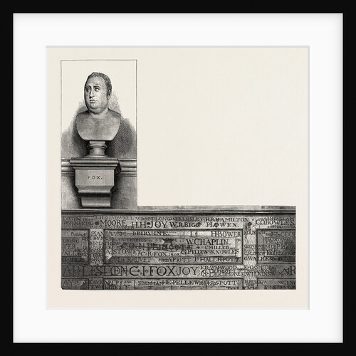 Eton, Bust of Fox in the Upper School by Anonymous