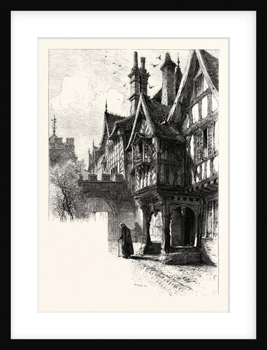 Entrance to the Porch of Leicester's Hospital, Warwick by Anonymous