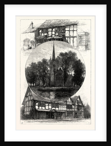 Stratford Church, and Shakespeare's House, Stratford Upon Avon, Stratford-Upon-Avon by Anonymous