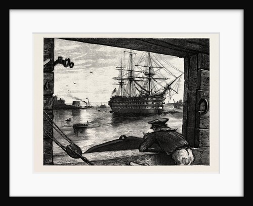 The Victory, Nelson's Ship. Horatio Nelson, 1st Viscount Nelson, British Admiral by Anonymous
