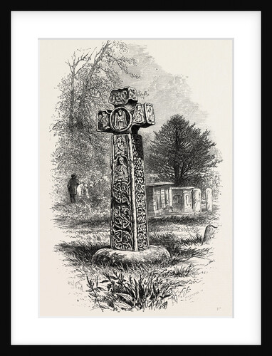 Cross at Eyam, Derbyshire, England by Anonymous