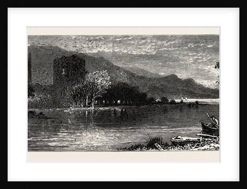 Templemichael Church and Castle, Ireland by Anonymous