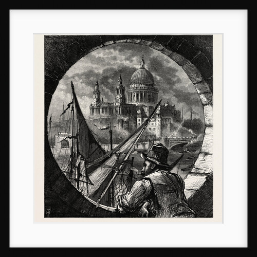 St. Paul's, from the Shot Tower, London by Anonymous