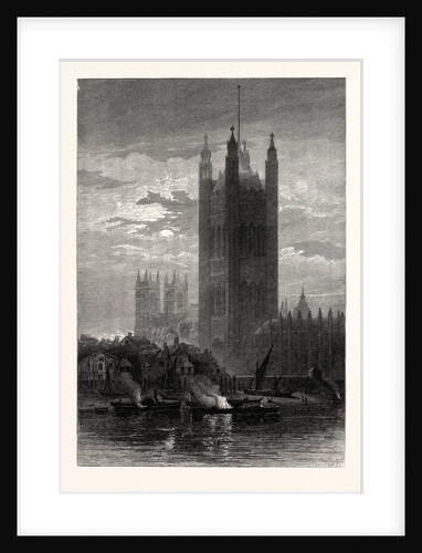 The Victoria Tower, from Lambeth, London by Anonymous
