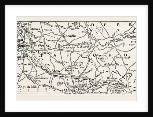 Map of the Trent, from the Source to Newton Solney by Anonymous