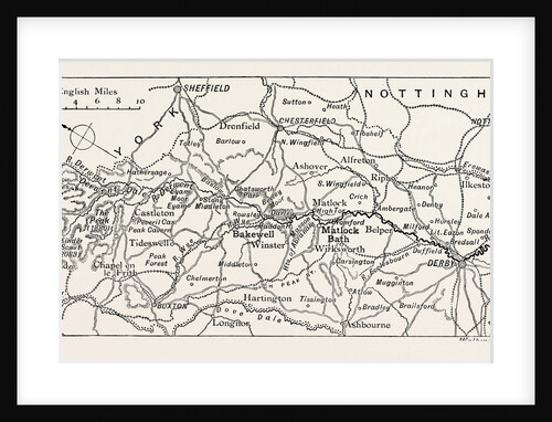 Map of the Course of the Derwent by Anonymous