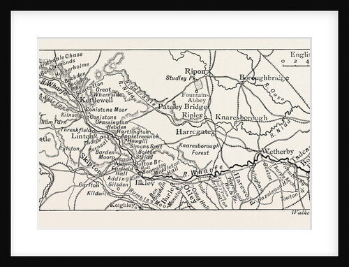 Map of the Course of the Wharfe by Anonymous