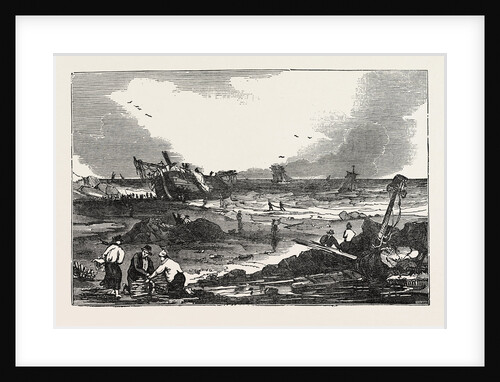 The Betsy Cains Ashore at Tynemouth by Anonymous