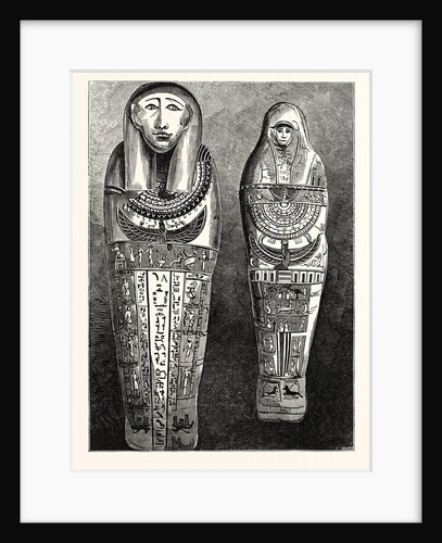Egyptian Mummy and Case in the British Museum. London by Anonymous
