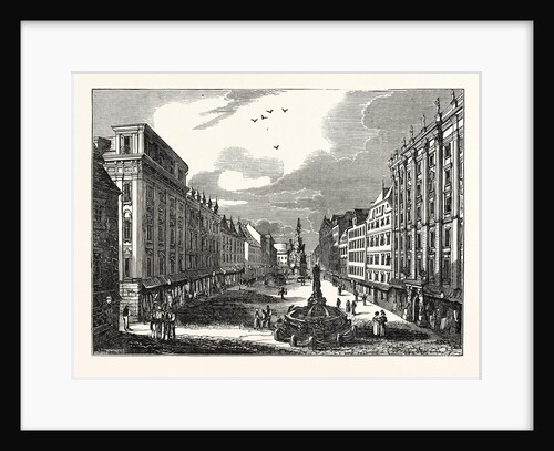 The Graben, a Leading Thoroughfare, in Vienna, Austria by Anonymous