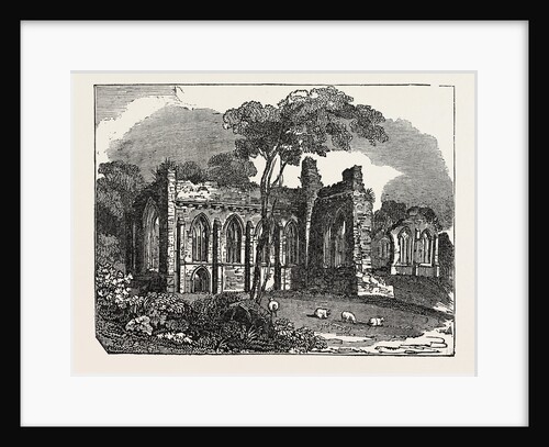 Egglestone Abbey, on the Southern (Yorkshire) Bank of the River Tees in County Durham, England by Anonymous