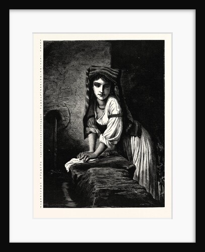 La Lavandière, Washerwoman by Anonymous