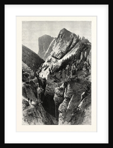 The Peutelsteiner Chasm, Near Ampezzo, in the Tyrol by Anonymous