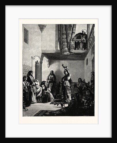 A Turkish Courtyard Scene by Anonymous