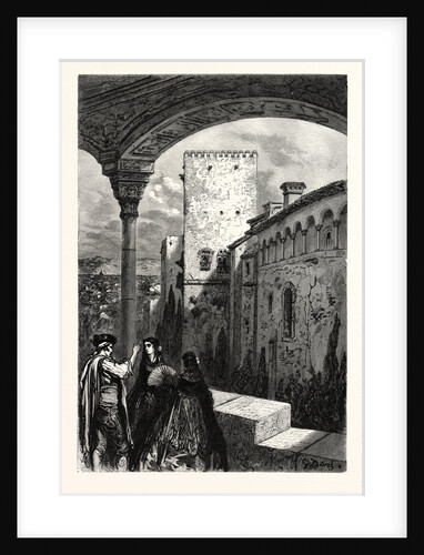 Northern Wall of the Alhambra, Granada by Anonymous