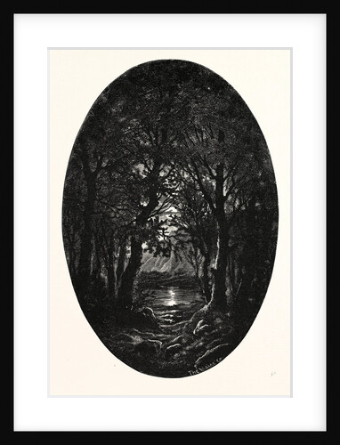 Under the Silver Full-Moonlight Shimmereth White the Lake Seen Through the Natural Arches that the Crossing Branches Make by Anonymous