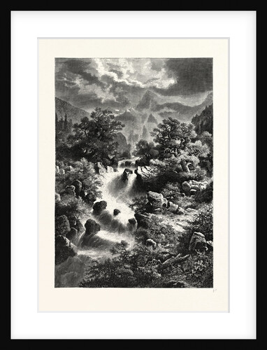 Waterfall in the Pyrenees by Anonymous